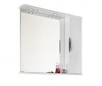 Зеркало-шкаф Vod-ok Лира 85 R белый