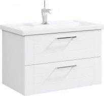 Тумба с раковиной Aqwella Манчестер 80 белая подвесная