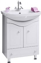 Тумба с раковиной Aqwella Франческа 65 белая