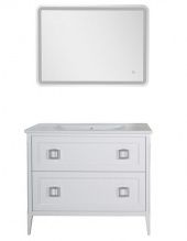 Мебель для ванной ASB-Woodline Рома 100 Н белая