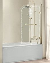 Шторки для ванны Cezares Retro-A-V-1-80/145-CP-Br-R	