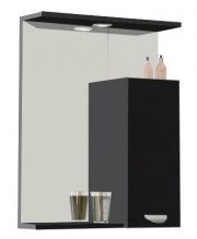 Зеркало-шкаф Vod-ok Марко 60 R черный