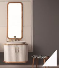 Тумба Tessoro Rivoli 80 корпус белый/цоколь белый