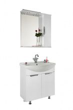 Мебель для ванной Vod-ok Лира 65 белая с дверками