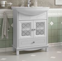 Тумба с раковиной Opadiris Омега 65 белая матовая