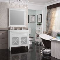 Мебель для ванной Opadiris Палермо 90 белая матовая