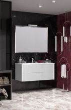 Мебель для ванной Opadiris Рубинно 120 подвесная, белая
