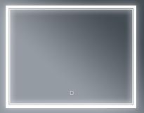 Зеркало Бриклаер Эстель-2 100 с подсветкой LED, сенсор на зеркале