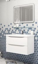 Мебель для ванной Opadiris Элеганс 80 белый матовый