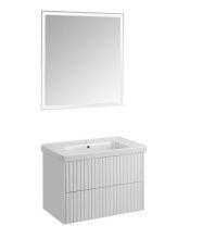 Мебель для ванной ASB-Woodline Риола 80 подвесная, белая