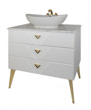 Тумба Tessoro Gala 80 (2 ящика) белая