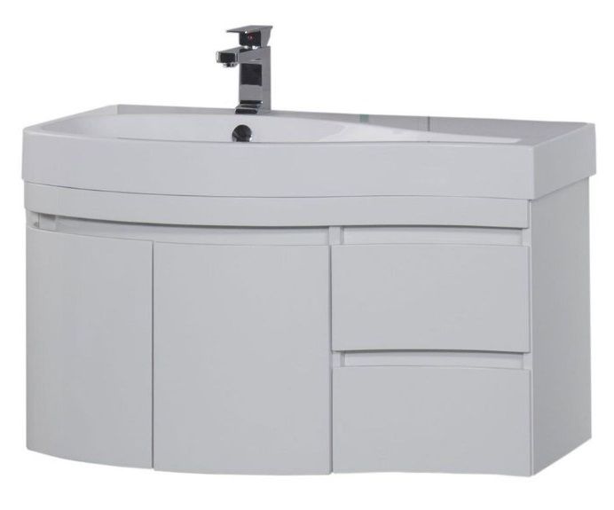 Тумба с раковиной Aquanet Сопрано 2-95 L