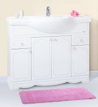 Тумба с раковиной Бриклаер Лючия 120 белая