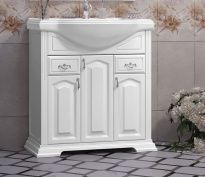 Тумба с раковиной Opadiris Риспекто 80 белая матовая