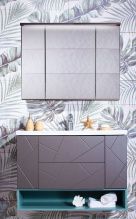 Мебель для ванной Бриклаер Кристалл 90 софт графит