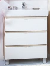 Тумба с раковиной Бриклаер Токио 70 светлая лиственница