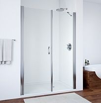 Душевое ограждение Vegas Glass EP-F-2 0100 07 01 профиль матовый хром, стекло прозрачное