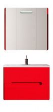 Мебель для ванной Vod-ok Флорена 80 красная