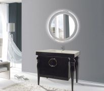 Тумба Tessoro Borgo 110 напольная (4 ножки) черная