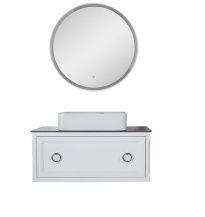 Мебель для ванной ASB-Woodline Рома 100 С белая