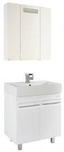 Мебель для ванной Vod-ok Мальта 70 с дверками, белая
