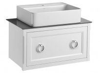 Тумба с раковиной ASB-Woodline Рома 80 С белая