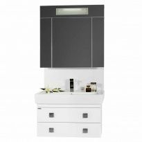 Мебель для ванной Vod-ok Квадро 80 белая