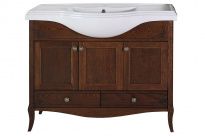 Тумба с раковиной ASB-Woodline Салерно 105 антикварный орех
