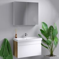 Мебель для ванной Aqwella Смарт 80 дуб балтийский