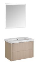 Мебель для ванной ASB-Woodline Риола 80 подвесная, капучино