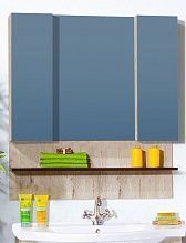 Зеркало-шкаф Бриклаер Карибы 100 дуб кантри/венге