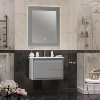 Мебель для ванной Opadiris Луиджи 80 серая матовая