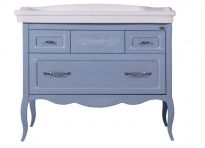 Тумба с раковиной ASB-Woodline Модерн 105 рошфор, патина серебро