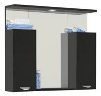 Зеркало-шкаф Vod-ok Марко 90 черный