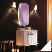 Тумба Tessoro Rivoli 120 корпус белый/цоколь с ножками белый