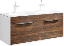 Тумба с раковиной Aqwella 5 stars Malaga 120 крафт темный