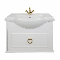 Тумба с раковиной Tessoro Foster 65 подвесная белая