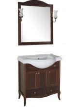 Мебель для ванной ASB-Woodline Салерно 80 антикварный орех