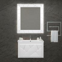 Мебель для ванной Opadiris Луиджи 70 белая матовая