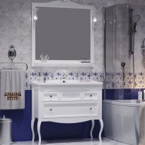 Мебель для ванной Opadiris Валери 105 белая матовая