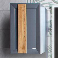 Шкаф Бриклаер Берлин 40x60 с ручкой, оникс серый/дуб золотой