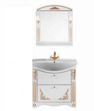 Мебель для ванной Vod-ok Кармен 85 с ящиками патина золото