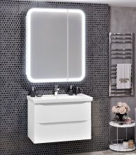 Мебель для ванной Opadiris Элеганс 80 белая матовая