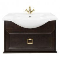 Тумба с раковиной Tessoro Foster 65 подвесная орех