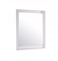 Зеркало ASB-Woodline Гранда 60 белое, патина серебро