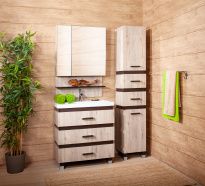 Мебель для ванной Бриклаер Техас 70 дуб кантри/венге