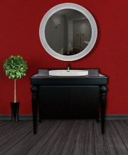 Тумба Tessoro Miro 110 напольная (4 ножки) черная