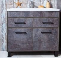 Тумба с раковиной Бриклаер Чили 90 цемент