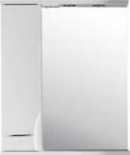 Зеркало-шкаф ASB-Mebel Альфа 65 L белый ясень