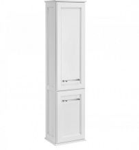 Пенал ASB-Woodline Венеция 40 R белый, патина серебро